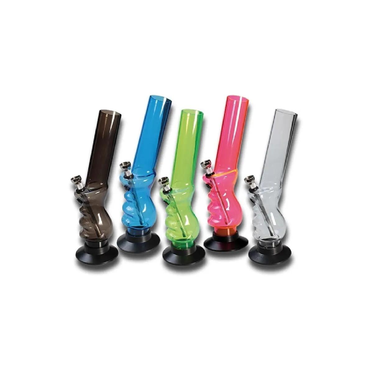 Bong acrylique droit avec prise ergonomique