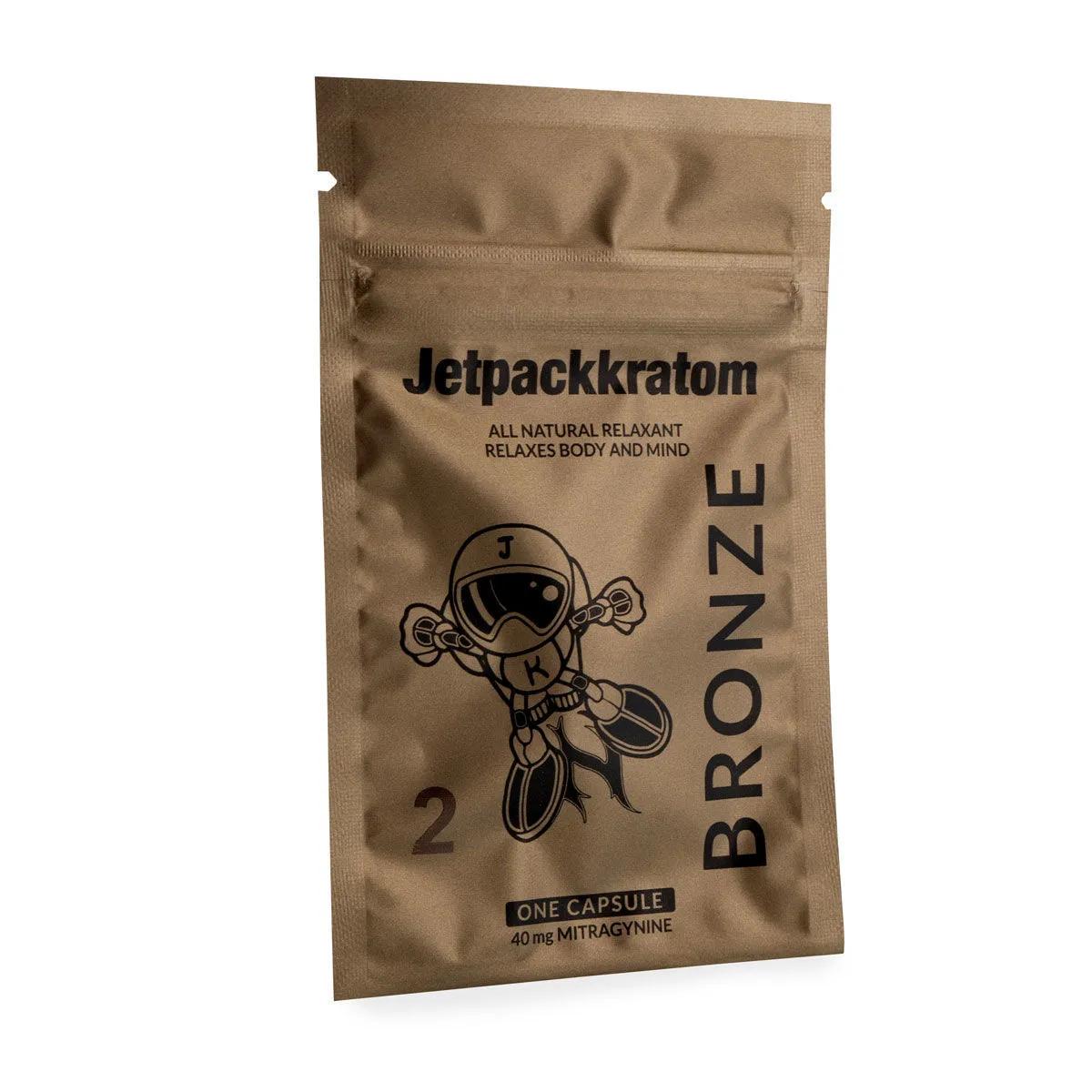 Jetpackkratom BRONZE Extrait 40mg - Gélules