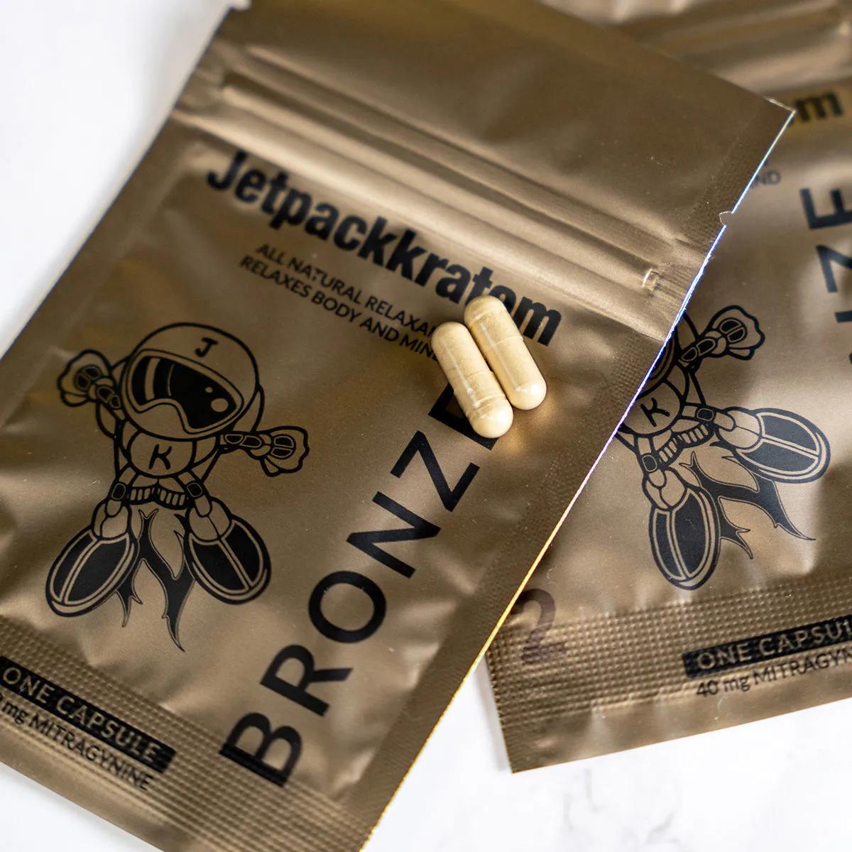 Jetpackkratom BRONZE Extrait 40mg - Gélules