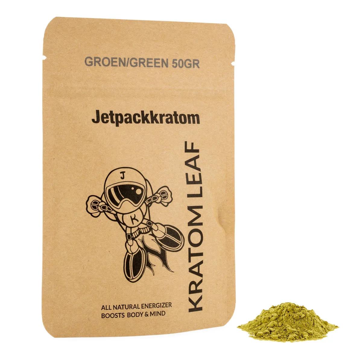 Jetpackkratom Poudre de Kratom Verte
