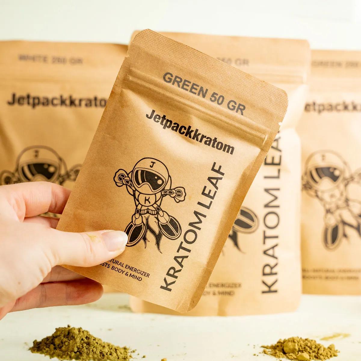 Jetpackkratom Poudre de Kratom Verte
