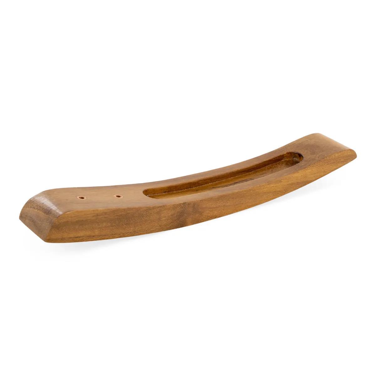 Porte-encens en bois de teck