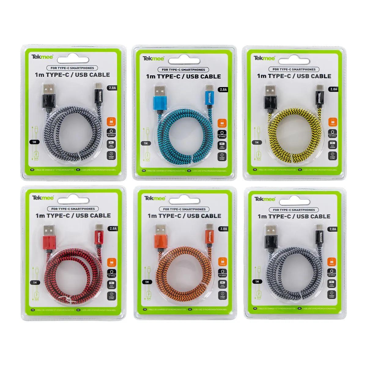 Câble USB (Micro & C) 1m