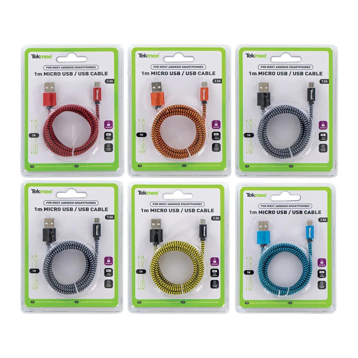 Câble USB (Micro & C) 1m